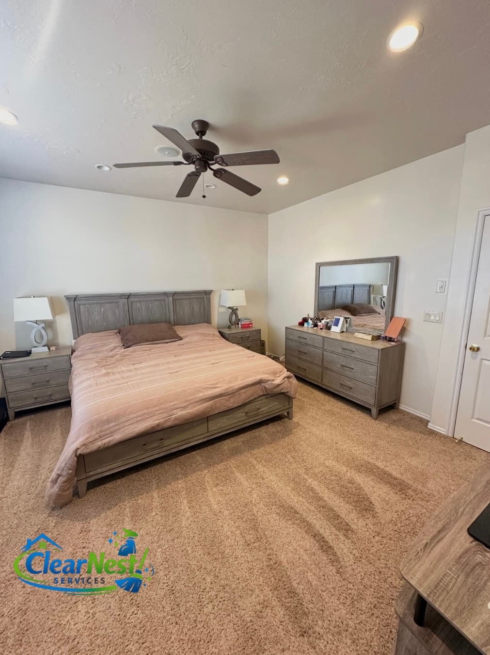 Master bedroom — deep clean — after